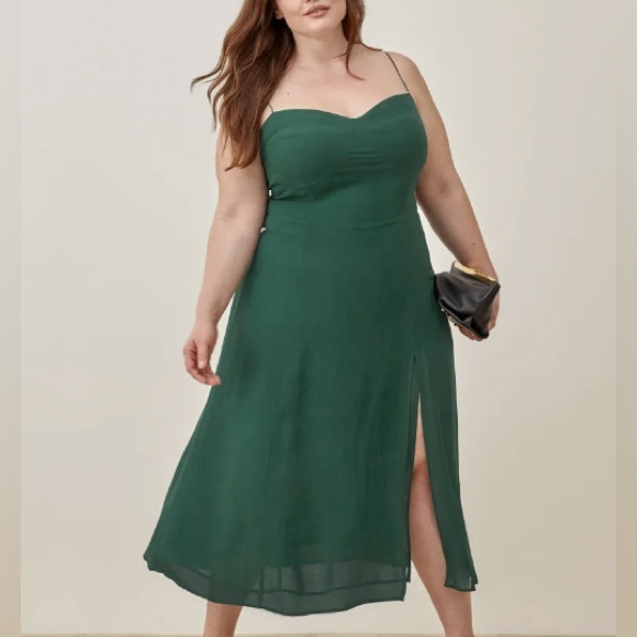 Reformation Dresses & Skirts - Reformation Emerald Green Juliette Dress Juliette BNWT BLACK FRIDAY SALE